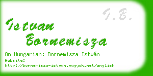 istvan bornemisza business card